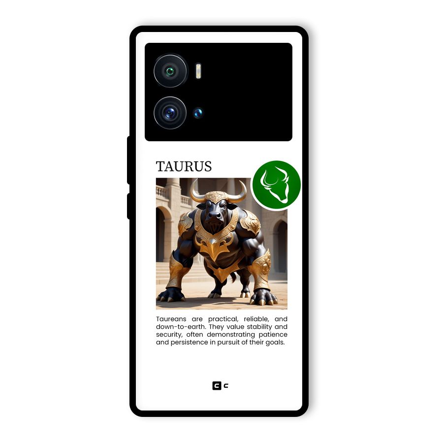 Towering Taurus Glass Back Case for Vivo iQOO 9 Pro