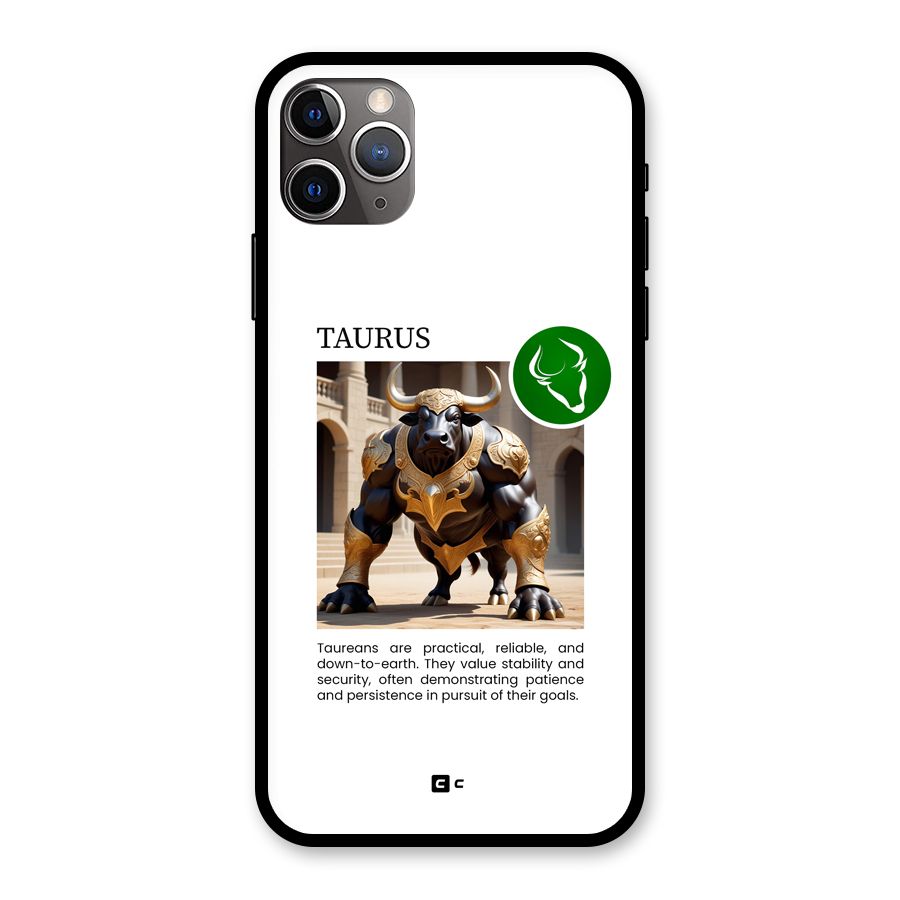 Towering Taurus Glass Back Case for iPhone 11 Pro Max