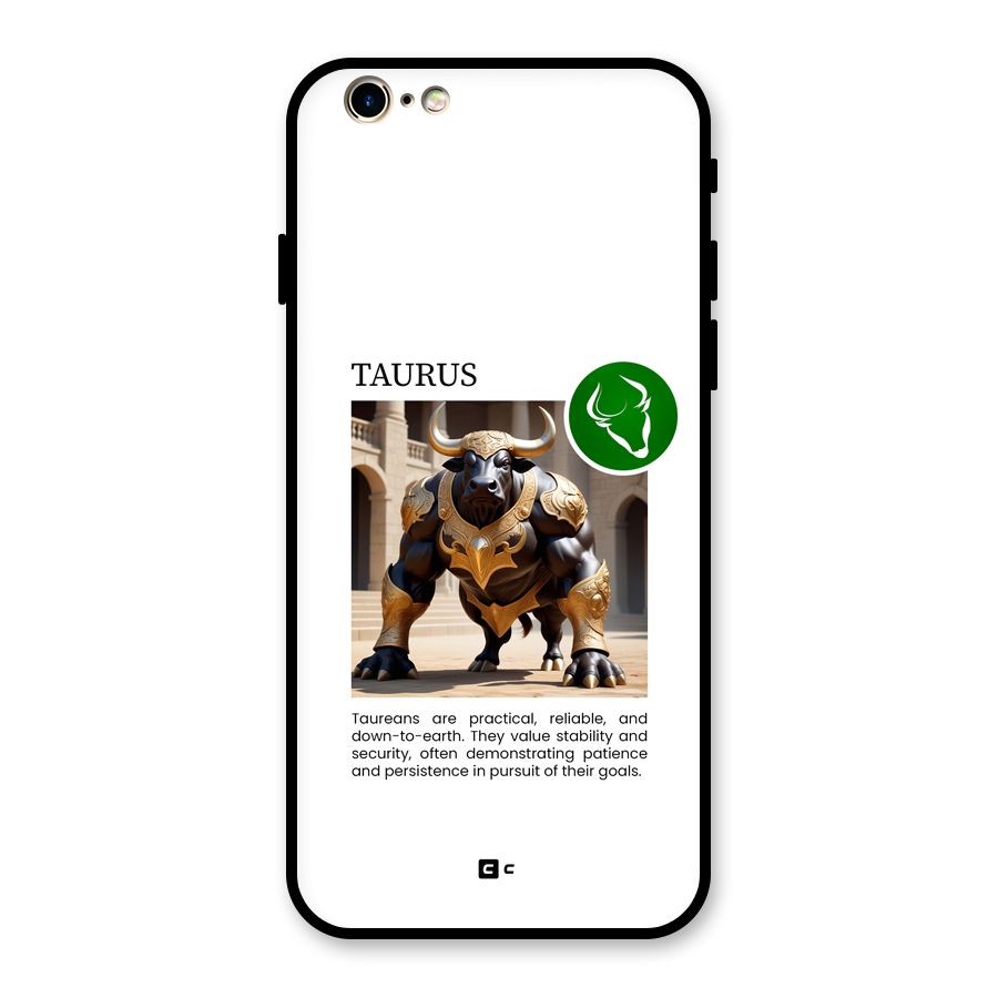Towering Taurus Glass Back Case for iPhone 6 6S
