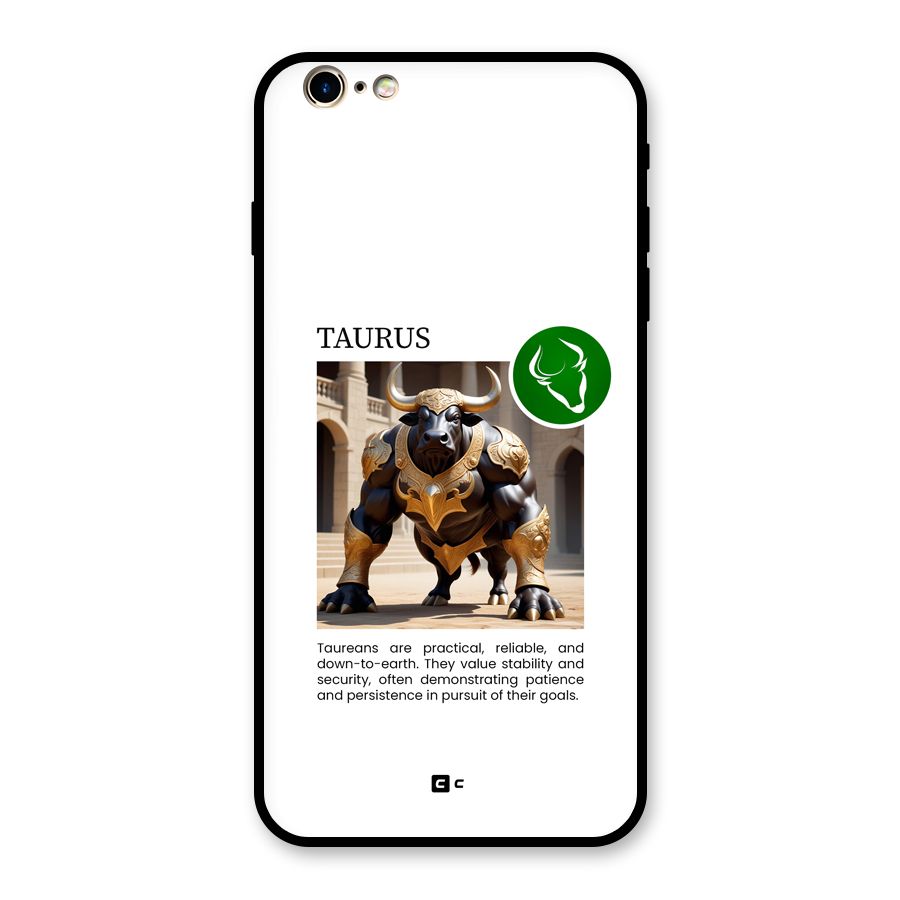 Towering Taurus Glass Back Case for iPhone 6 Plus 6S Plus