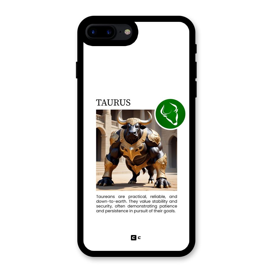 Towering Taurus Glass Back Case for iPhone 8 Plus