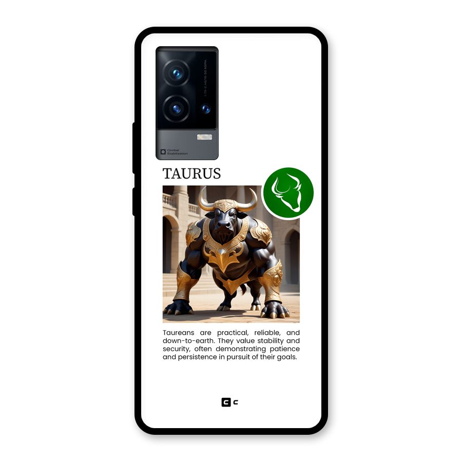 Towering Taurus Glass Back Case for iQOO 9 5G