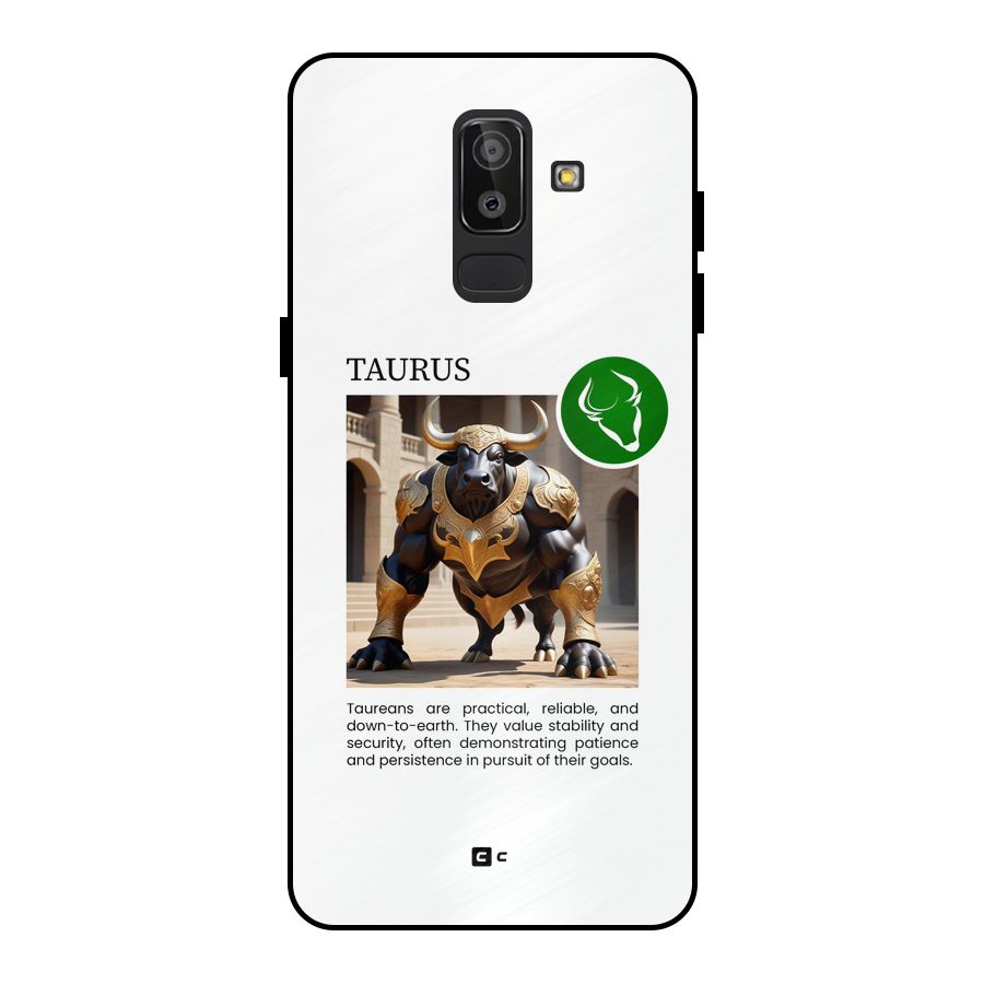 Towering Taurus Metal Back Case for Galaxy J8