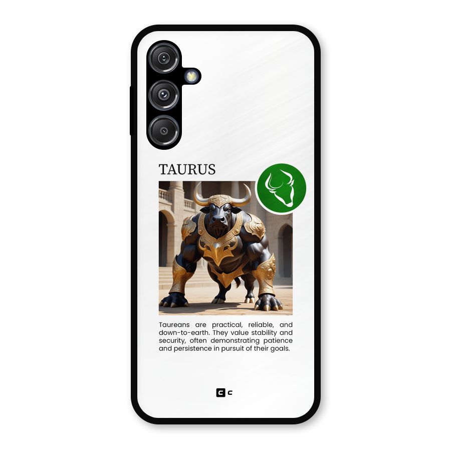 Towering Taurus Metal Back Case for Galaxy M34 5G