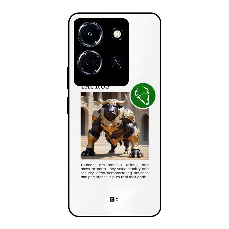 Towering Taurus Metal Back Case for Infinix Note 30 5G