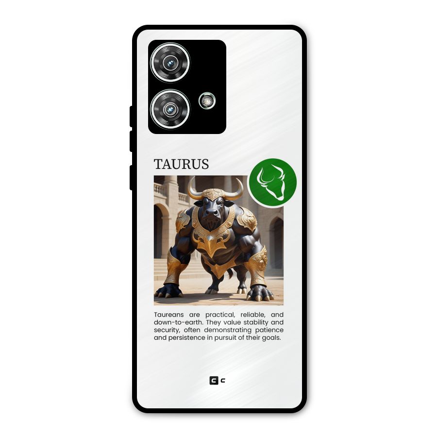 Towering Taurus Metal Back Case for Motorola Edge 40 Neo