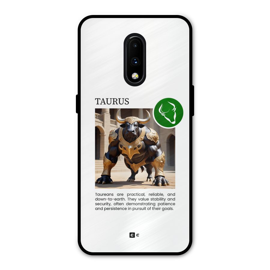 Towering Taurus Metal Back Case for OnePlus 7