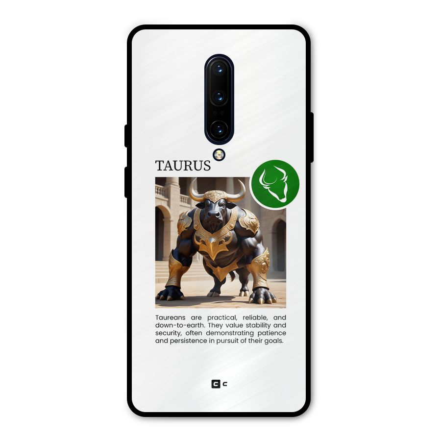 Towering Taurus Metal Back Case for OnePlus 7 Pro