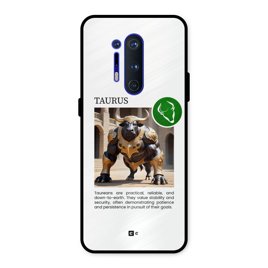 Towering Taurus Metal Back Case for OnePlus 8 Pro