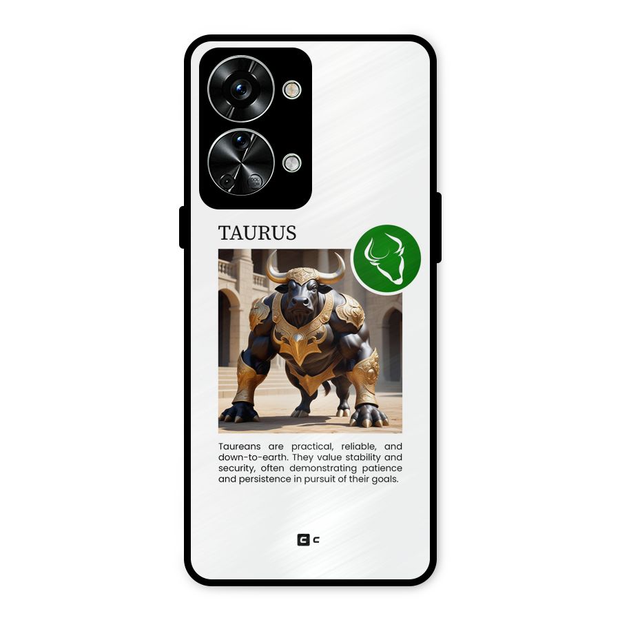 Towering Taurus Metal Back Case for OnePlus Nord 2T
