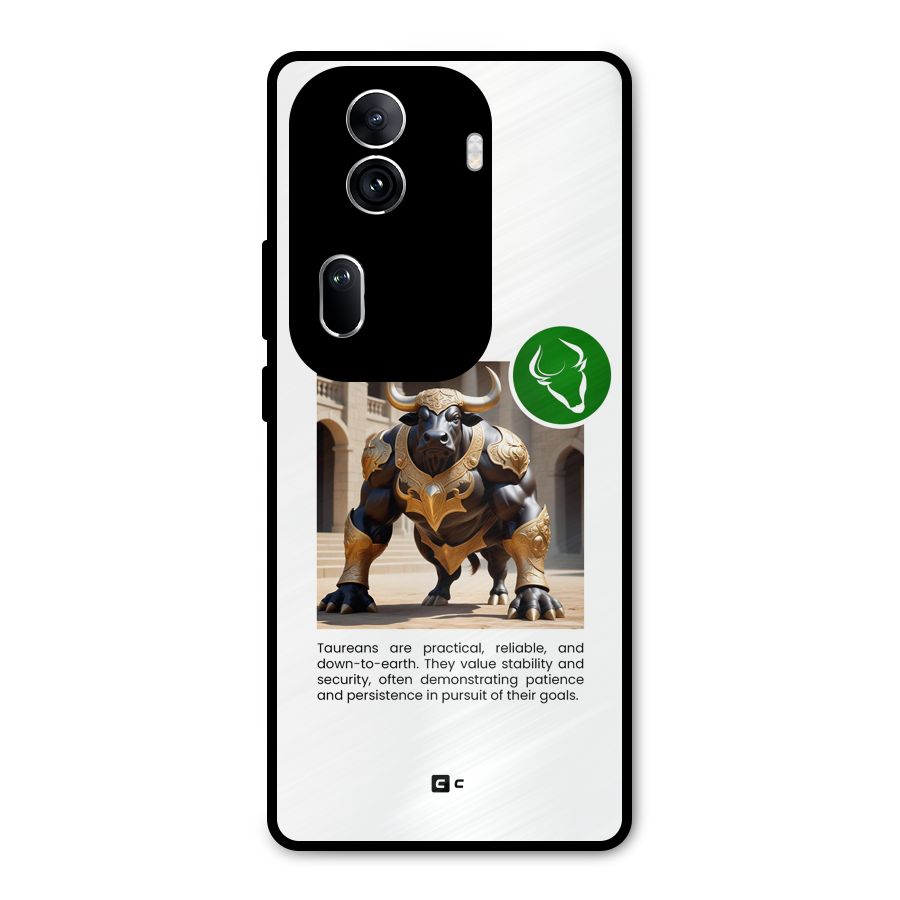 Towering Taurus Metal Back Case for Oppo Reno11 Pro 5G