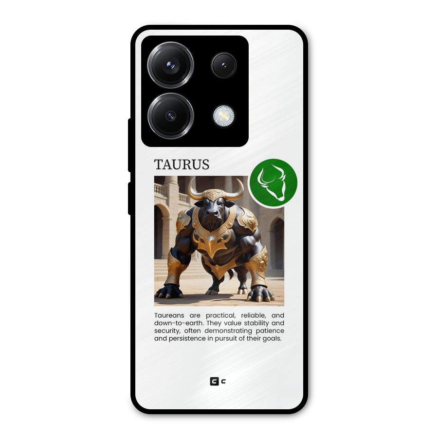 Towering Taurus Metal Back Case for Poco X6