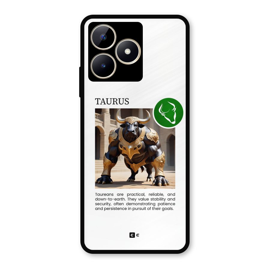 Towering Taurus Metal Back Case for Realme C53