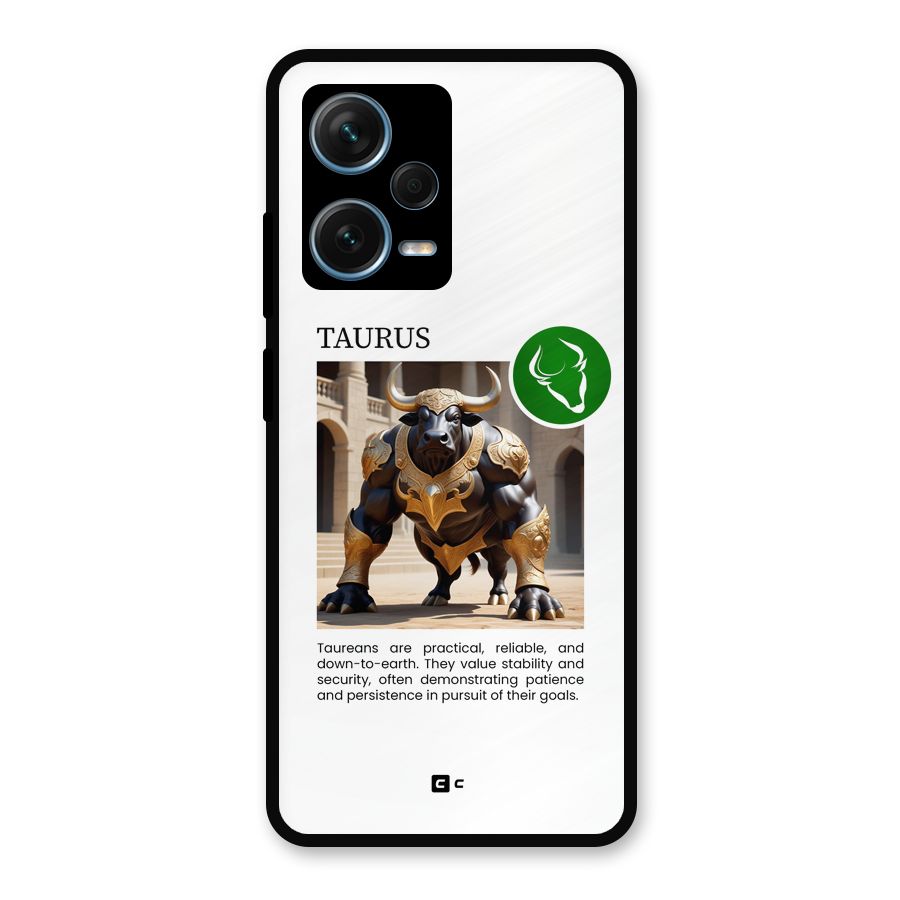 Towering Taurus Metal Back Case for Redmi Note 12 Pro Plus 5G
