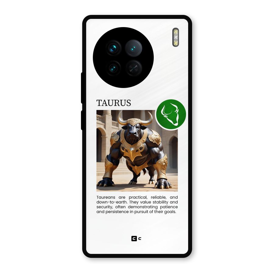 Towering Taurus Metal Back Case for Vivo X90