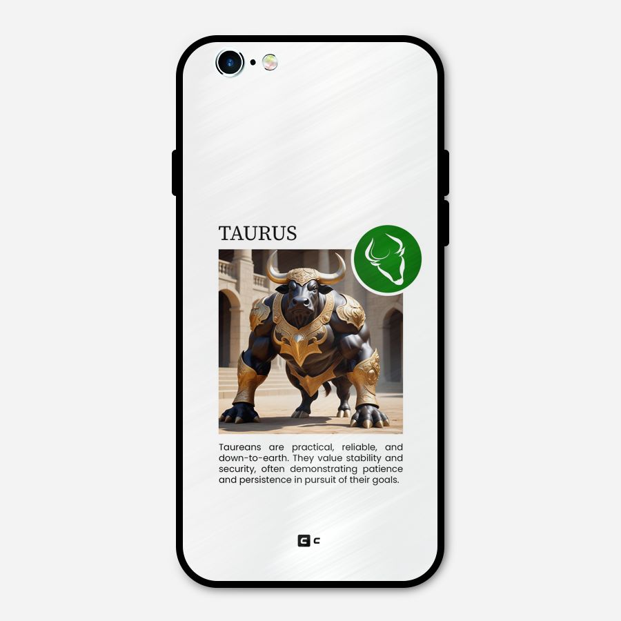 Towering Taurus Metal Back Case for iPhone 6 6s