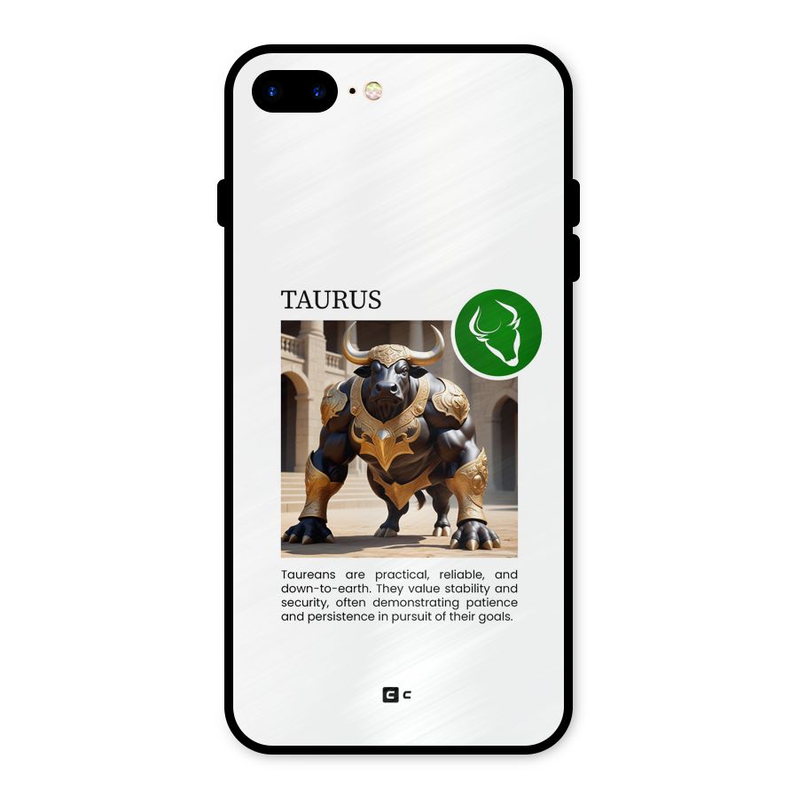 Towering Taurus Metal Back Case for iPhone 7 Plus