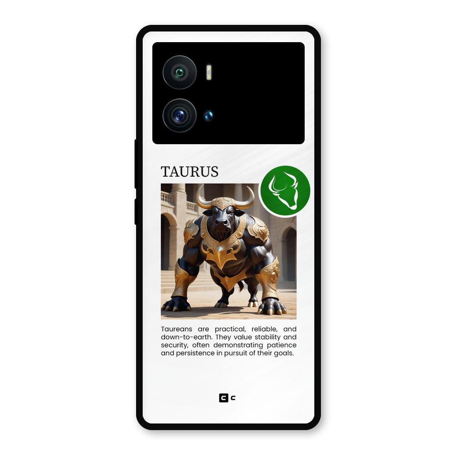 Towering Taurus Metal Back Case for iQOO 9 Pro