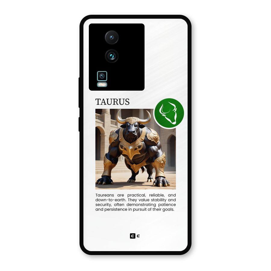 Towering Taurus Metal Back Case for iQOO Neo 7