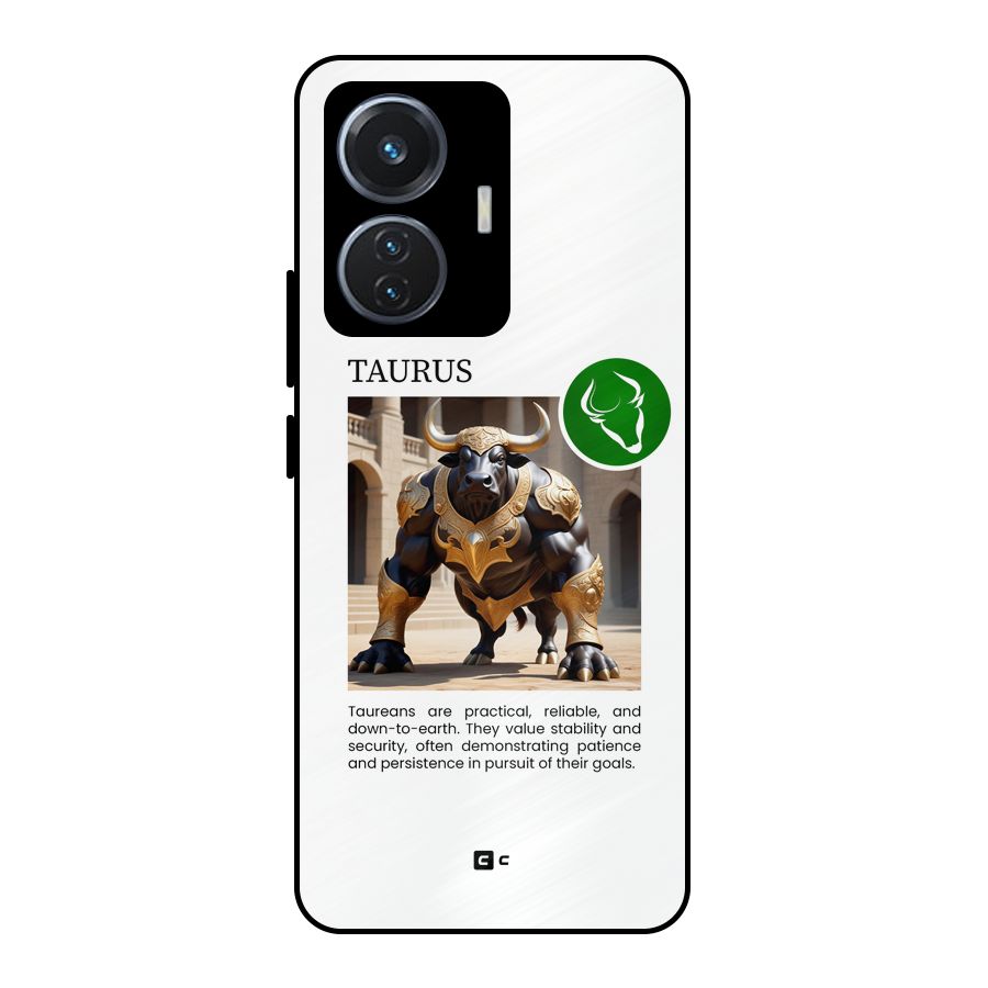 Towering Taurus Metal Back Case for iQOO Z6 44W