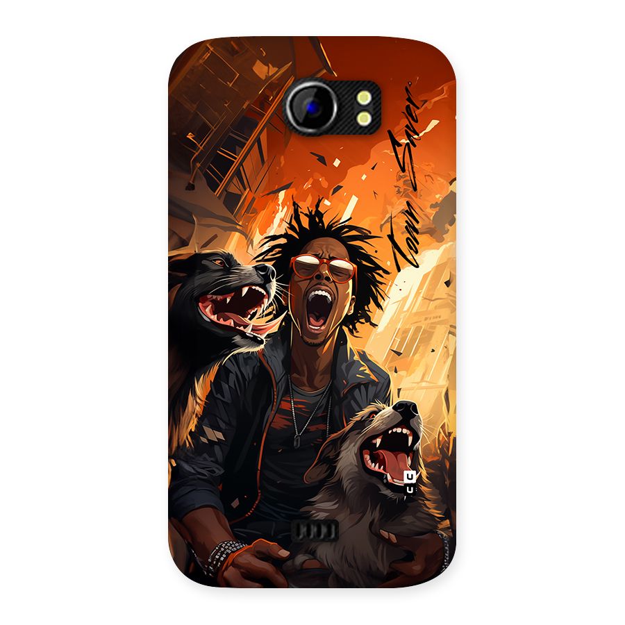 Town Saver Dogs Back Case for Canvas 2 A110