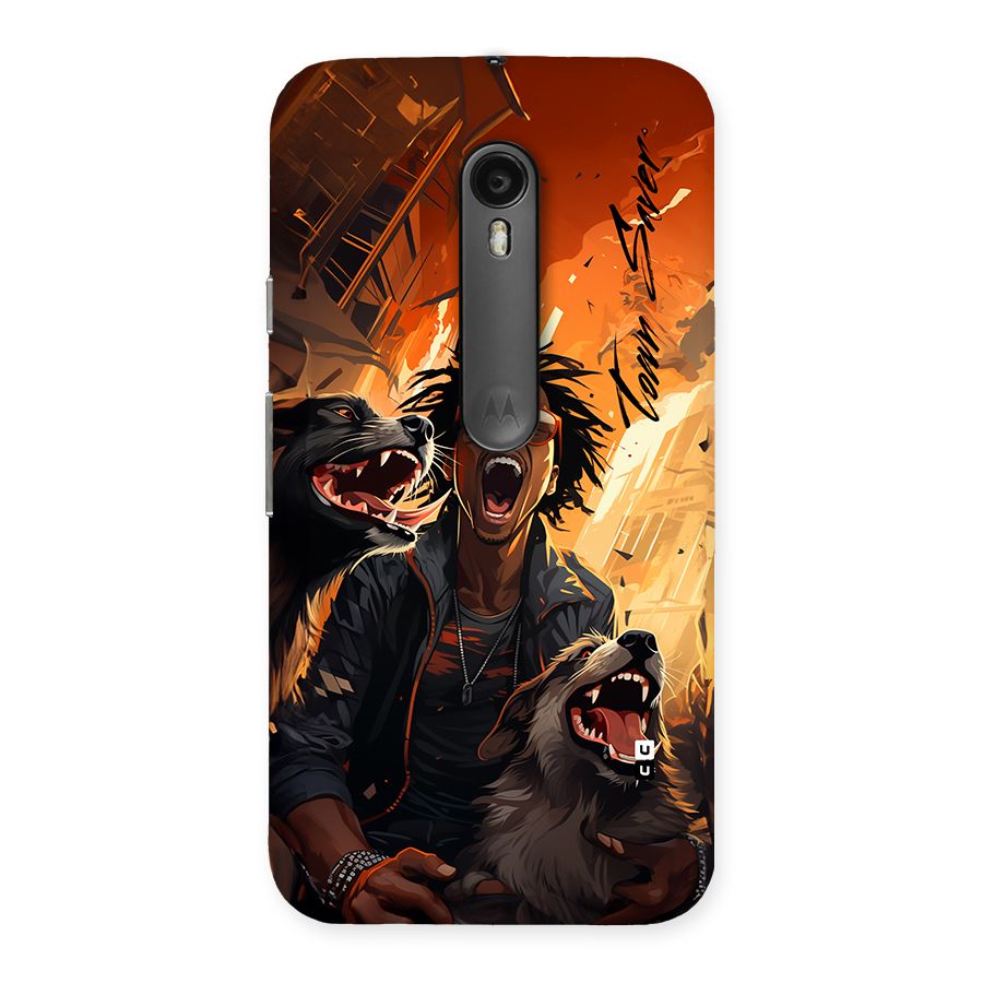 Town Saver Dogs Back Case for Moto G3