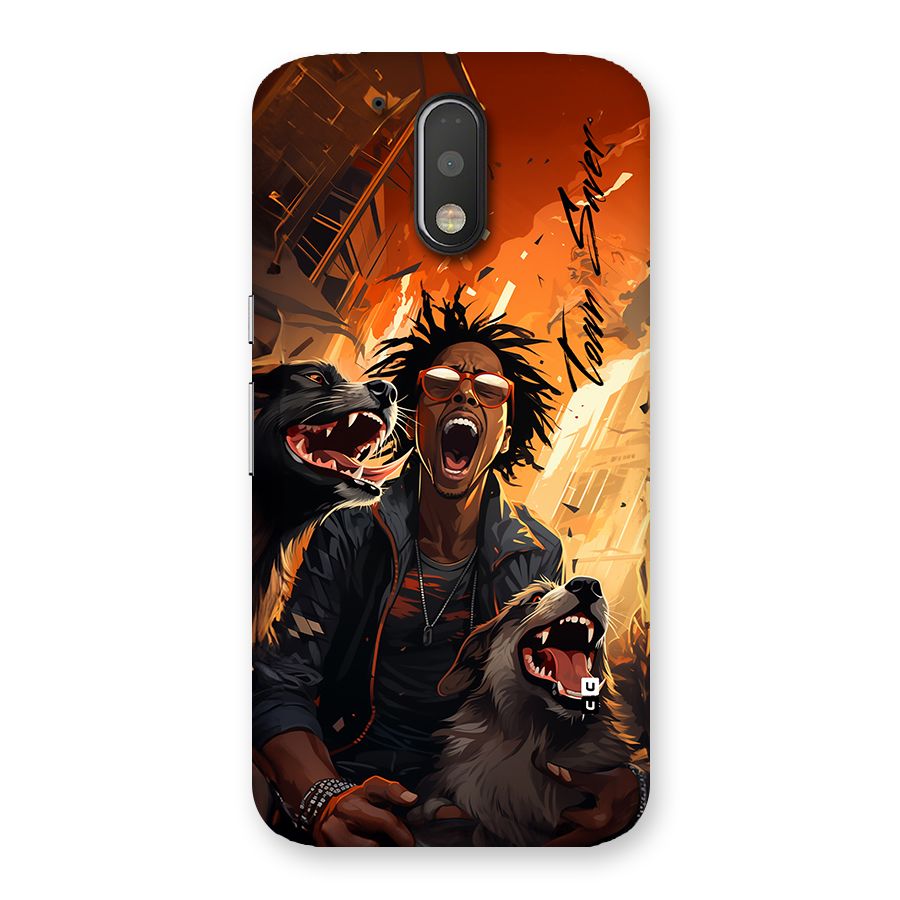Town Saver Dogs Back Case for Moto G4 Plus