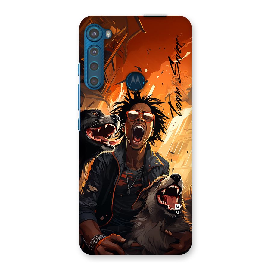 Town Saver Dogs Back Case for Motorola One Fusion Plus