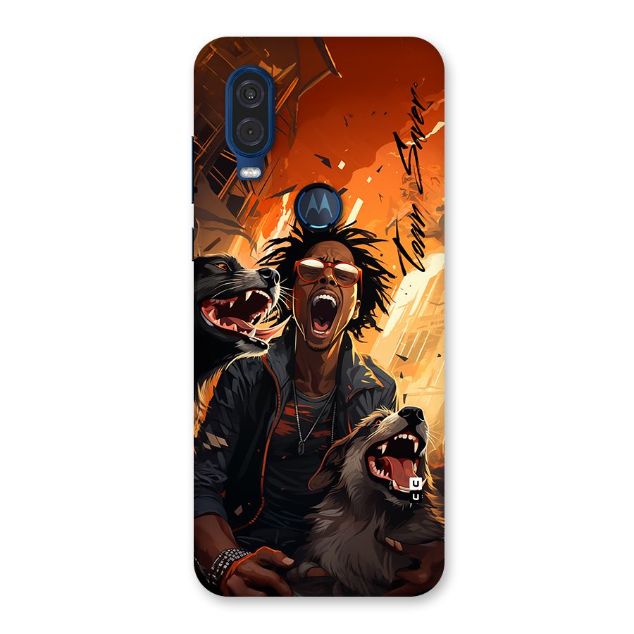Town Saver Dogs Back Case for Motorola One Vision