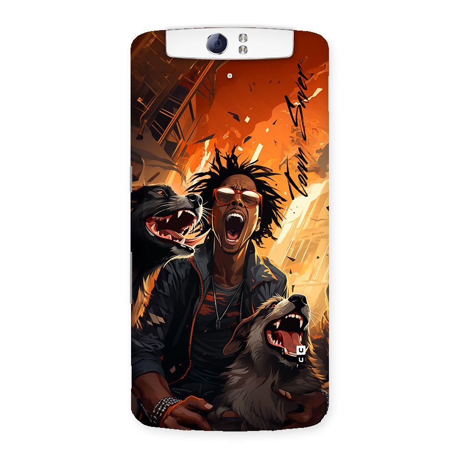 Town Saver Dogs Back Case for Oppo N1