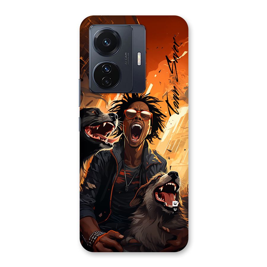 Town Saver Dogs Back Case for Vivo T1 Pro