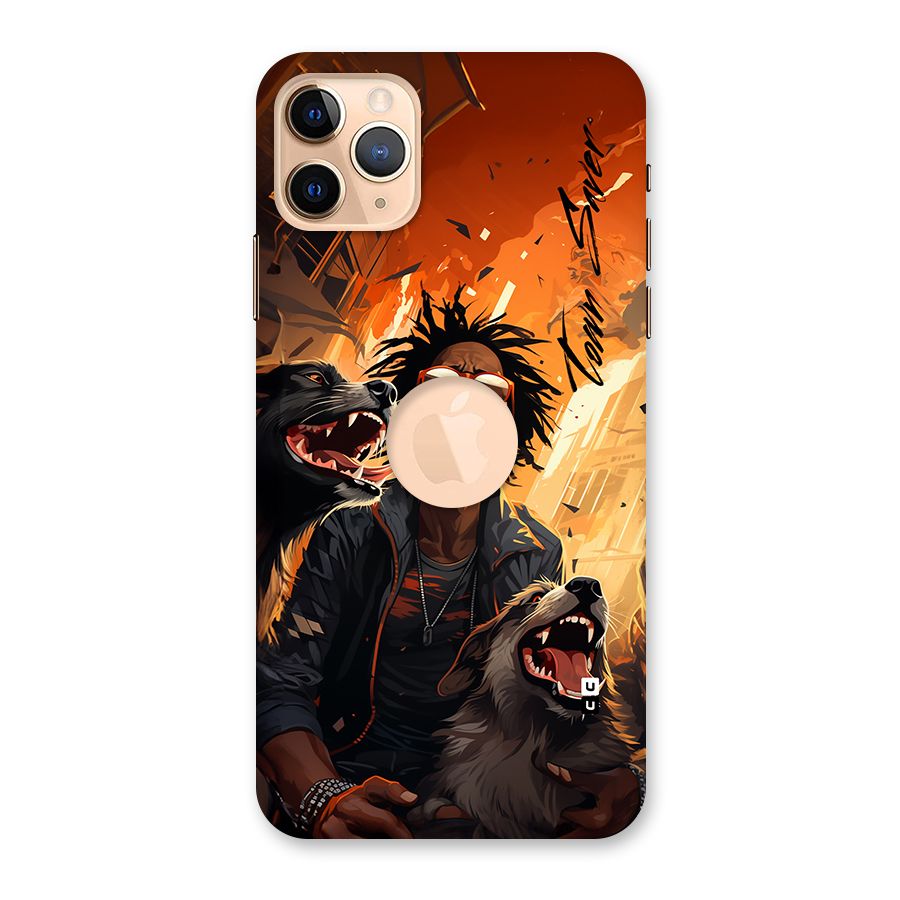 Town Saver Dogs Back Case for iPhone 11 Pro Max Logo Cut
