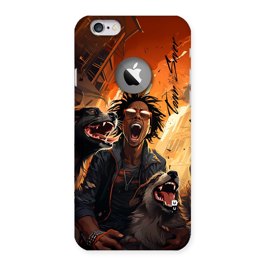 Town Saver Dogs Back Case for iPhone 6 Logo Cut