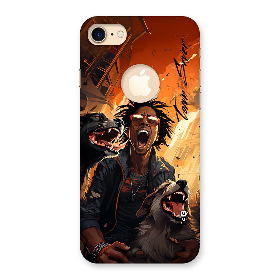 Town Saver Dogs Back Case for iPhone 7 Logo Cut