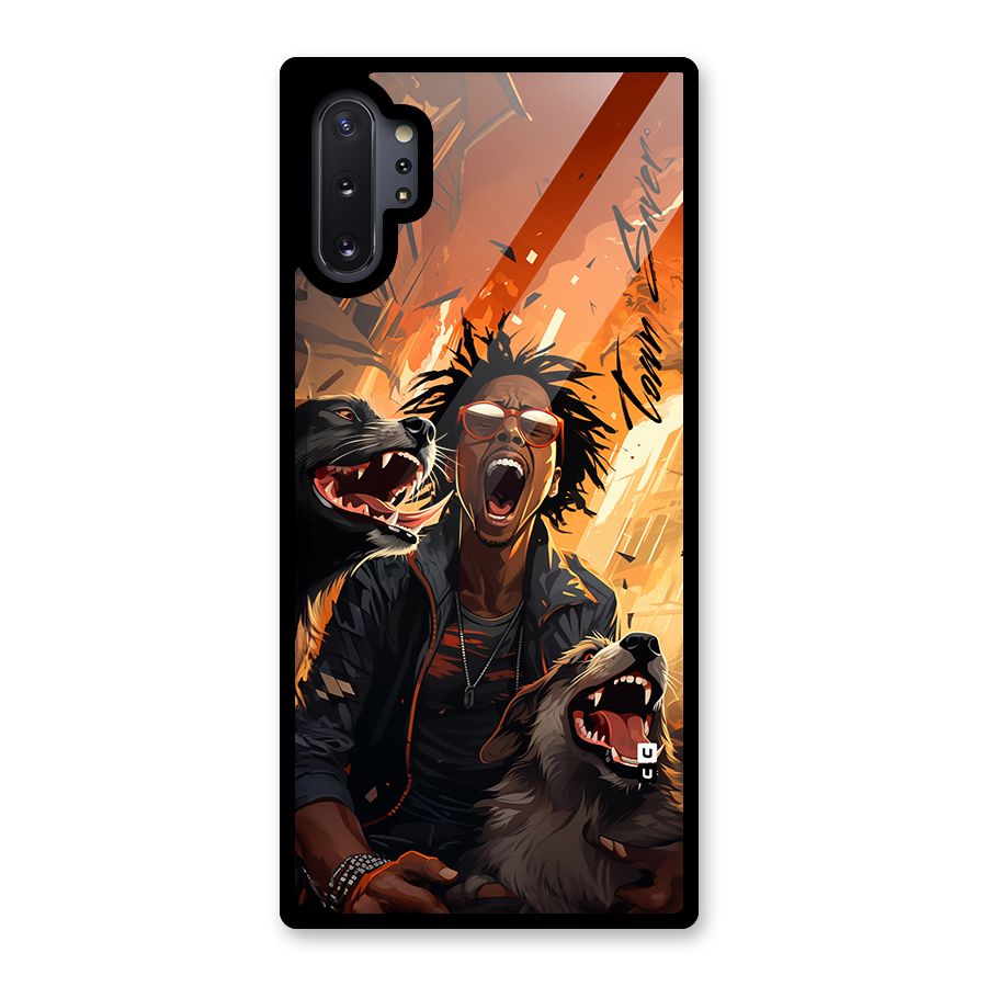 Town Saver Dogs Glass Back Case for Galaxy Note 10 Plus