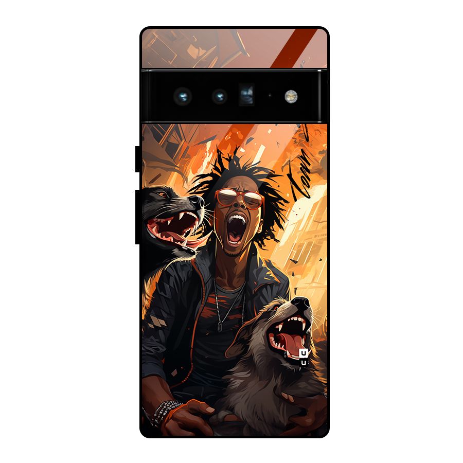Town Saver Dogs Glass Back Case for Google Pixel 6 Pro
