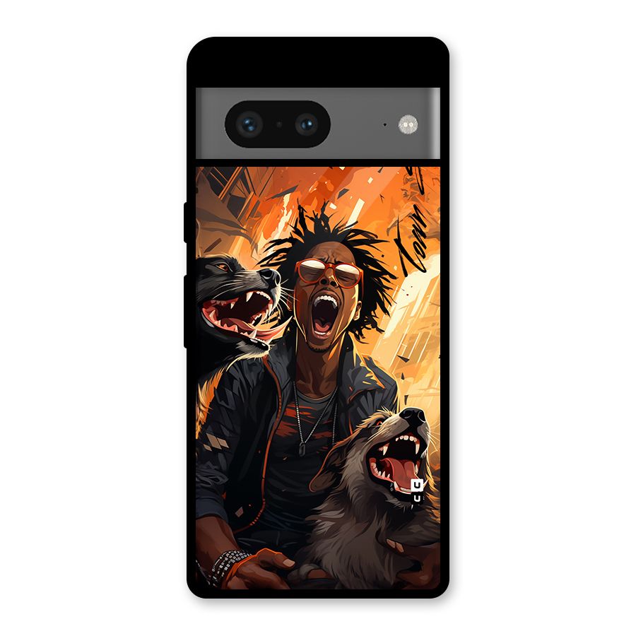 Town Saver Dogs Glass Back Case for Google Pixel 7