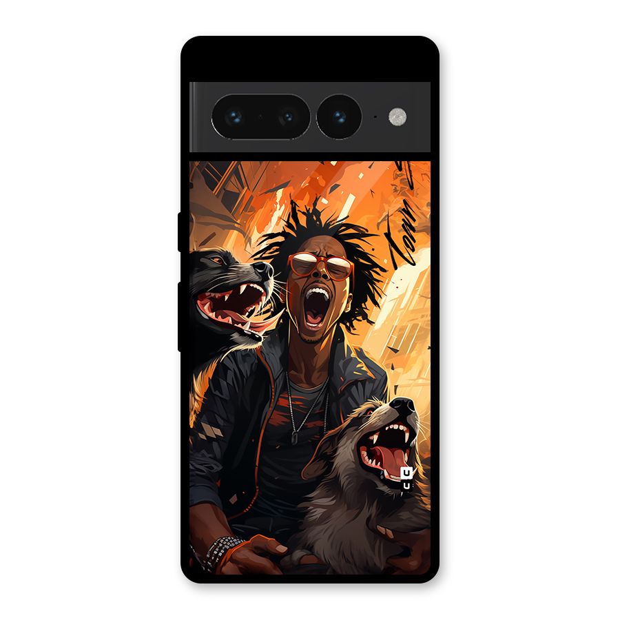 Town Saver Dogs Glass Back Case for Google Pixel 7 Pro