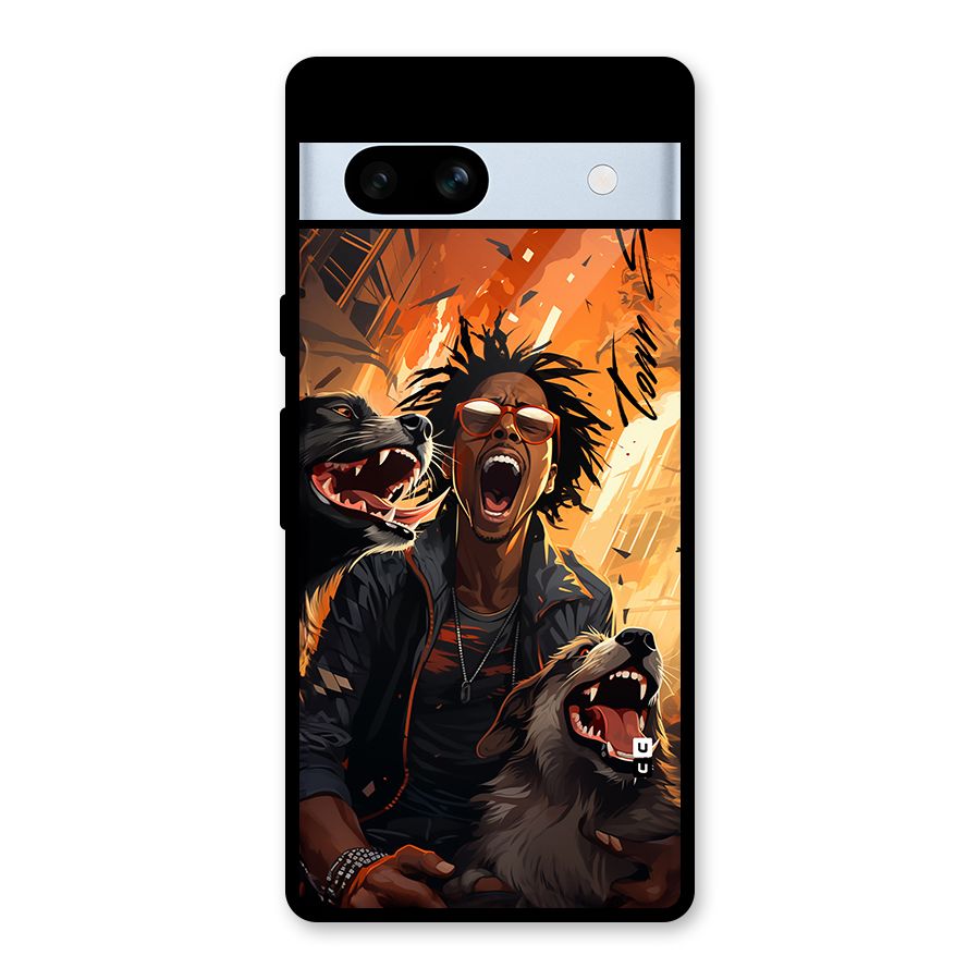 Town Saver Dogs Glass Back Case for Google Pixel 7a