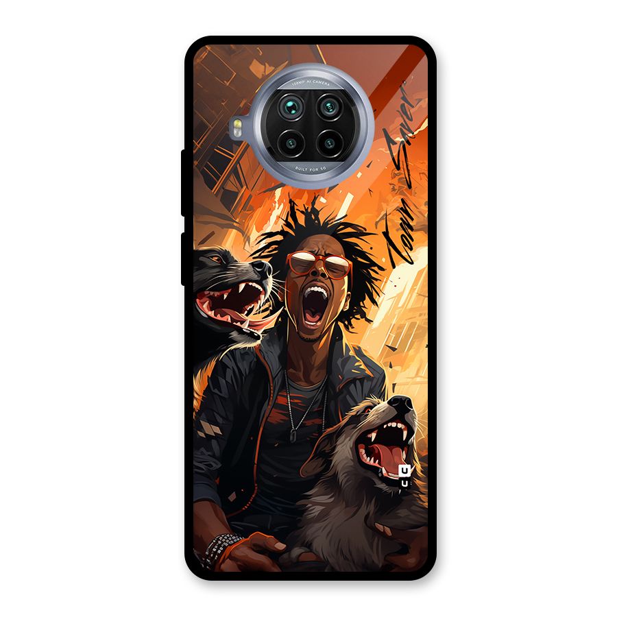 Town Saver Dogs Glass Back Case for Mi 10i