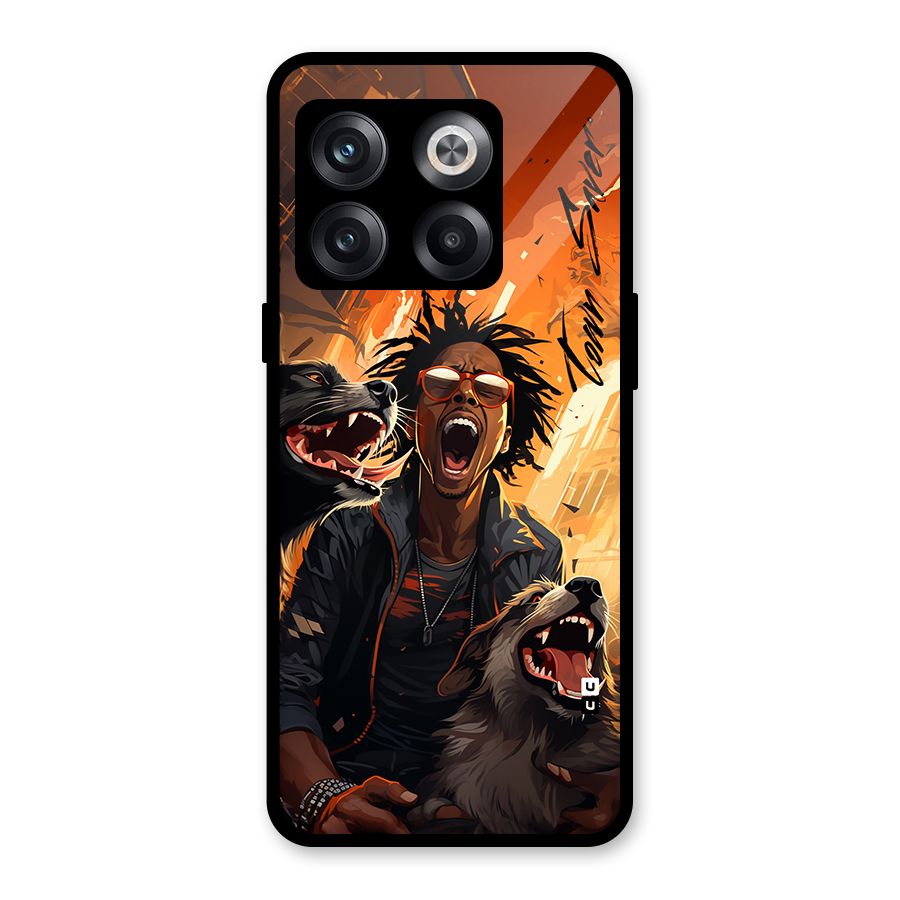 Town Saver Dogs Glass Back Case for OnePlus 10T