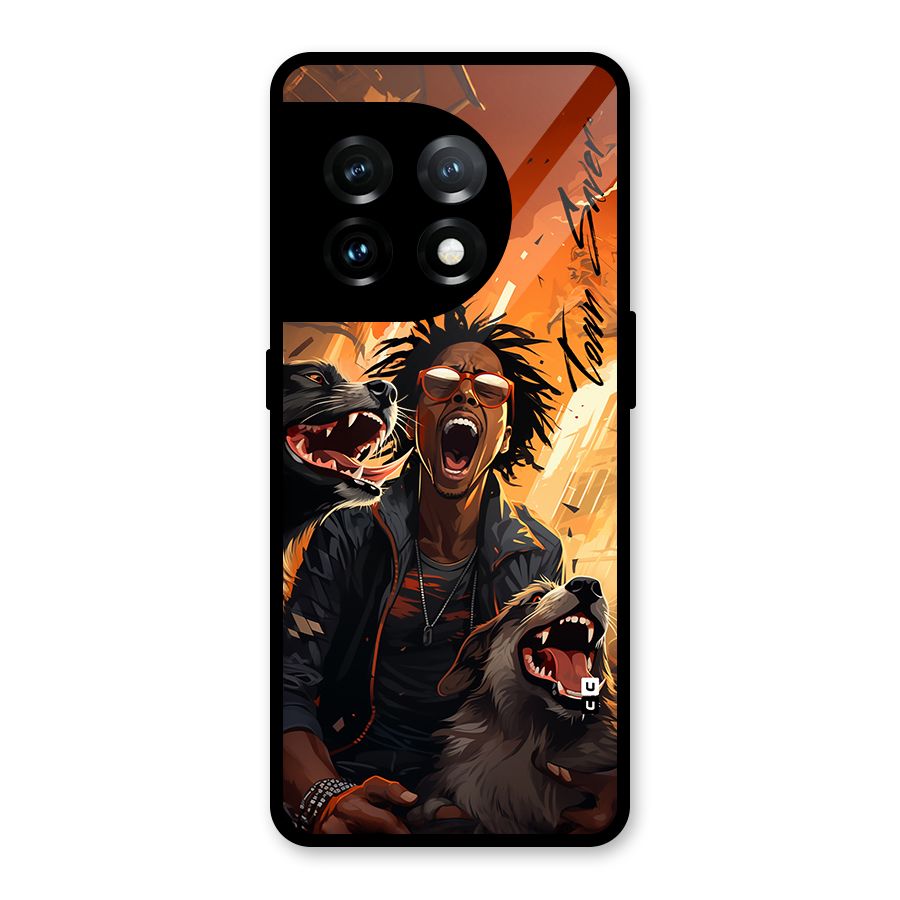 Town Saver Dogs Glass Back Case for OnePlus 11