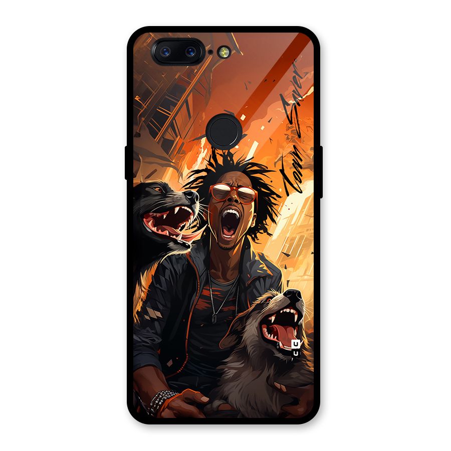 Town Saver Dogs Glass Back Case for OnePlus 5T