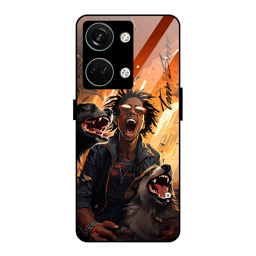 Town Saver Dogs Glass Back Case for Oneplus Nord 3