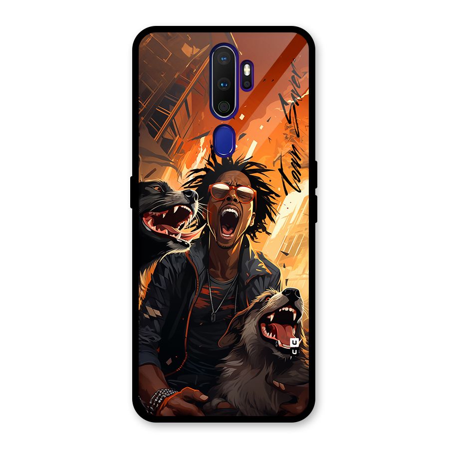 Town Saver Dogs Glass Back Case for Oppo A9 (2020)