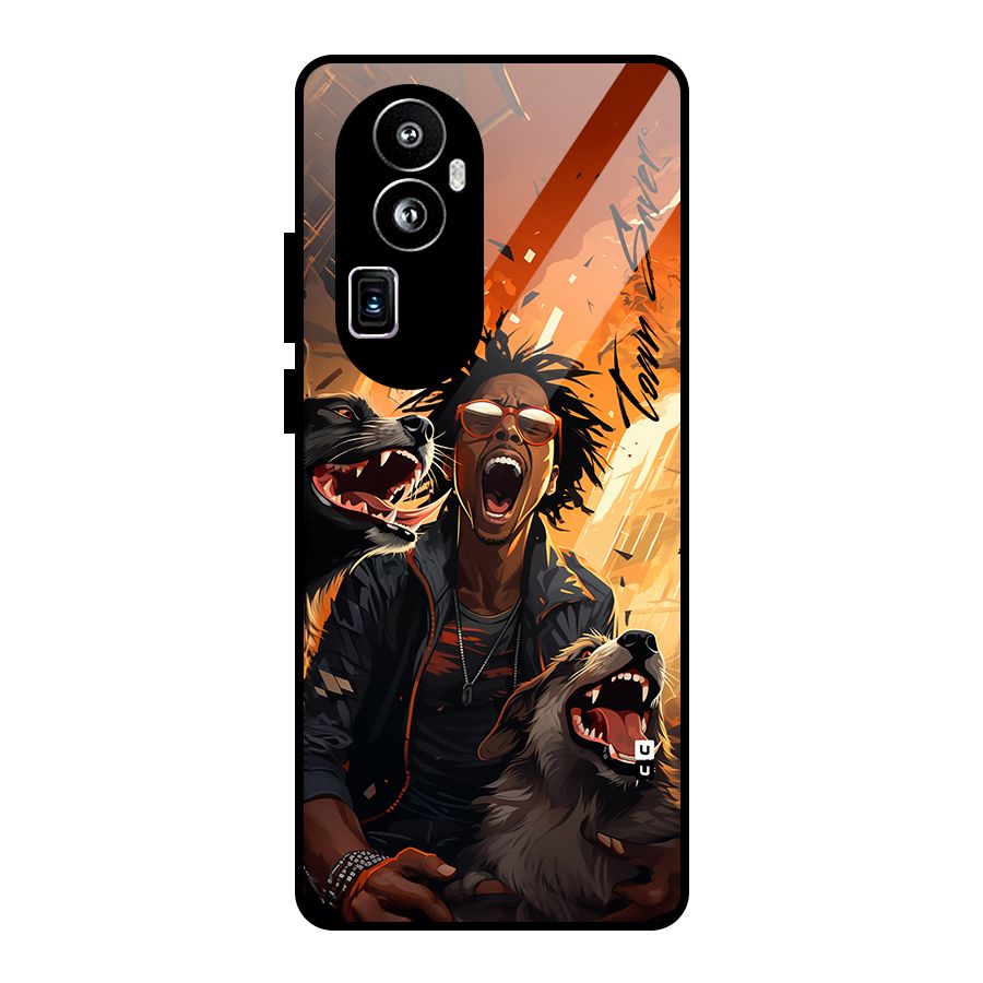 Town Saver Dogs Glass Back Case for Oppo Reno10 Pro Plus