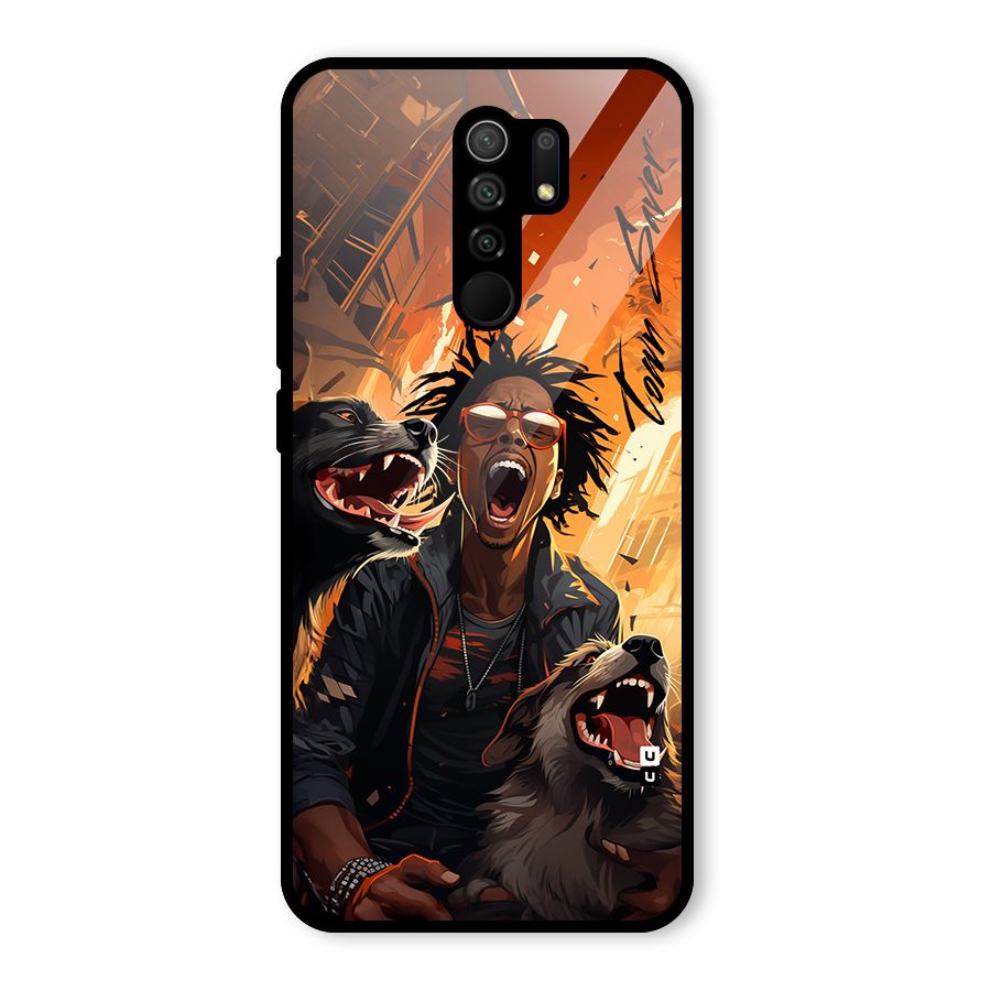 Town Saver Dogs Glass Back Case for Poco M2