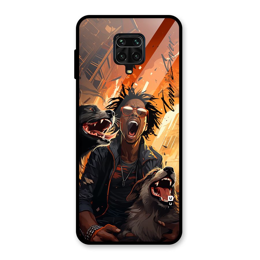 Town Saver Dogs Glass Back Case for Poco M2 Pro