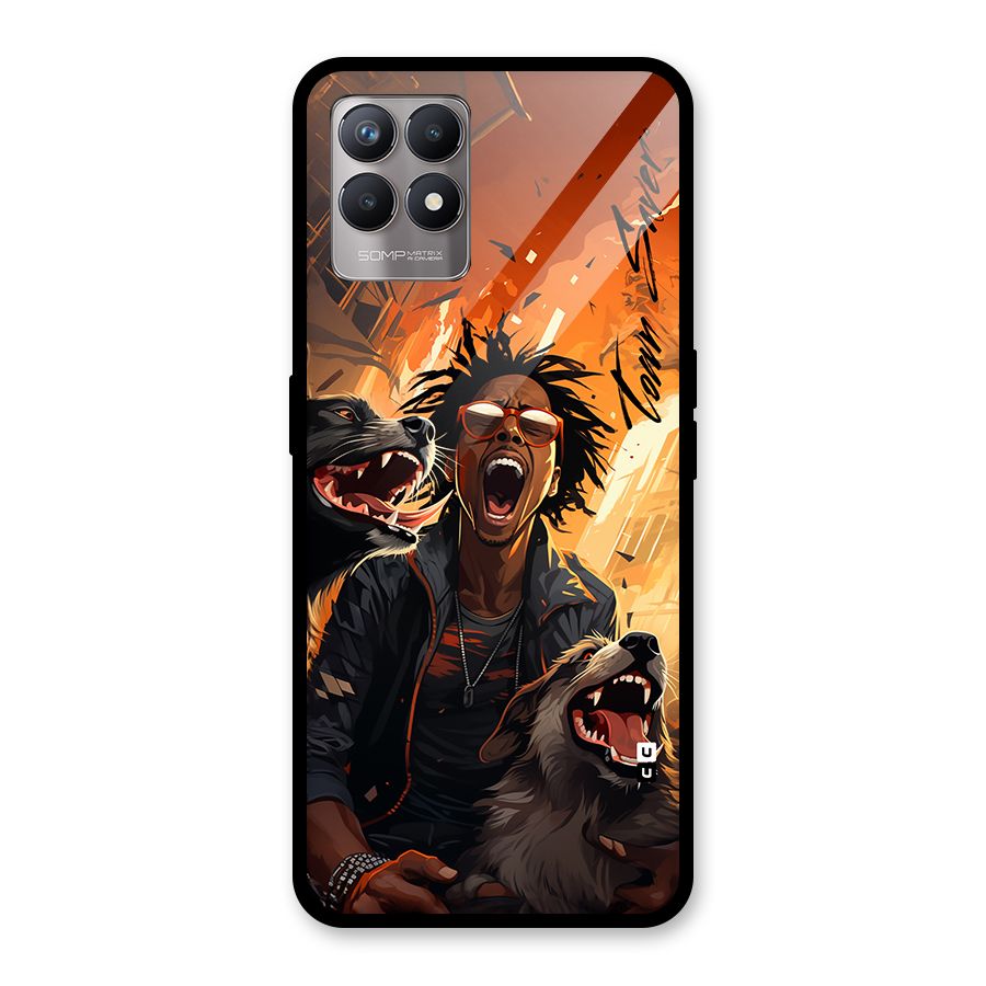 Town Saver Dogs Glass Back Case for Realme 8i