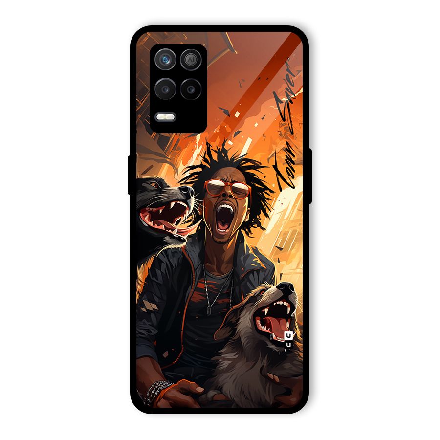 Town Saver Dogs Glass Back Case for Realme 8s 5G